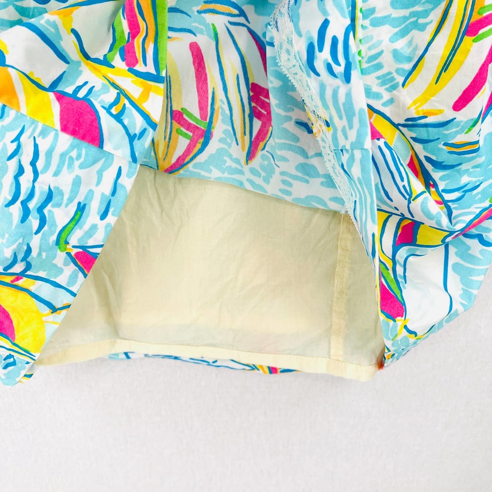 LILLY PULITZER Janice Shift Dress Womens 4 Blue Pink You Gotta Regatta Sailboat - Picture 6 of 14